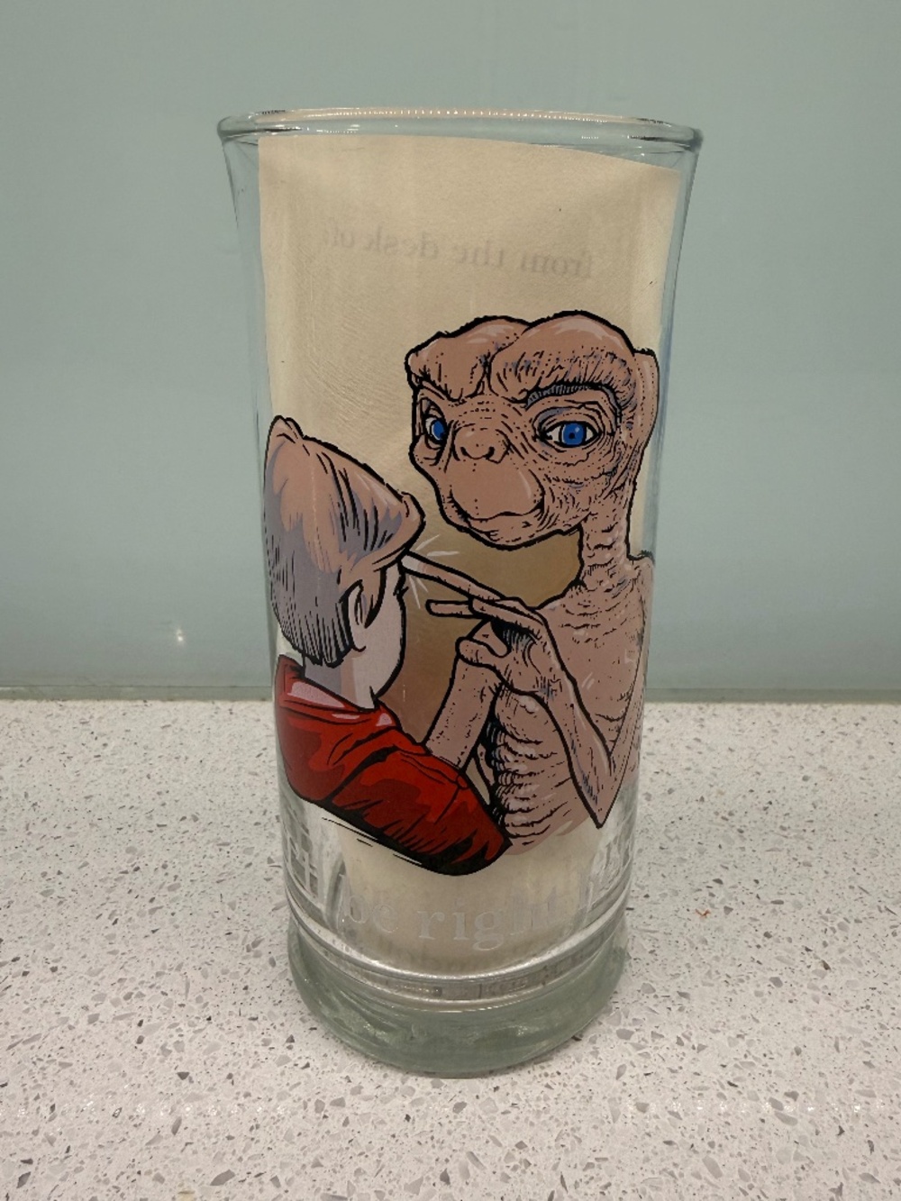 VINTAGE ET THE EXTRA-TERRESTRIAL GLASS "I'LL BE RIGHT HERE" - PIZZA HUT